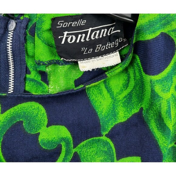 Rare 1960s Sorelle Fontana “La Bottega” Couture 2-Piece Set| Swiss-Made | Sz 14 - Picture 10 of 12